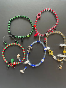 Custom Beaded Spiritual Protection Bracelet / Anklet