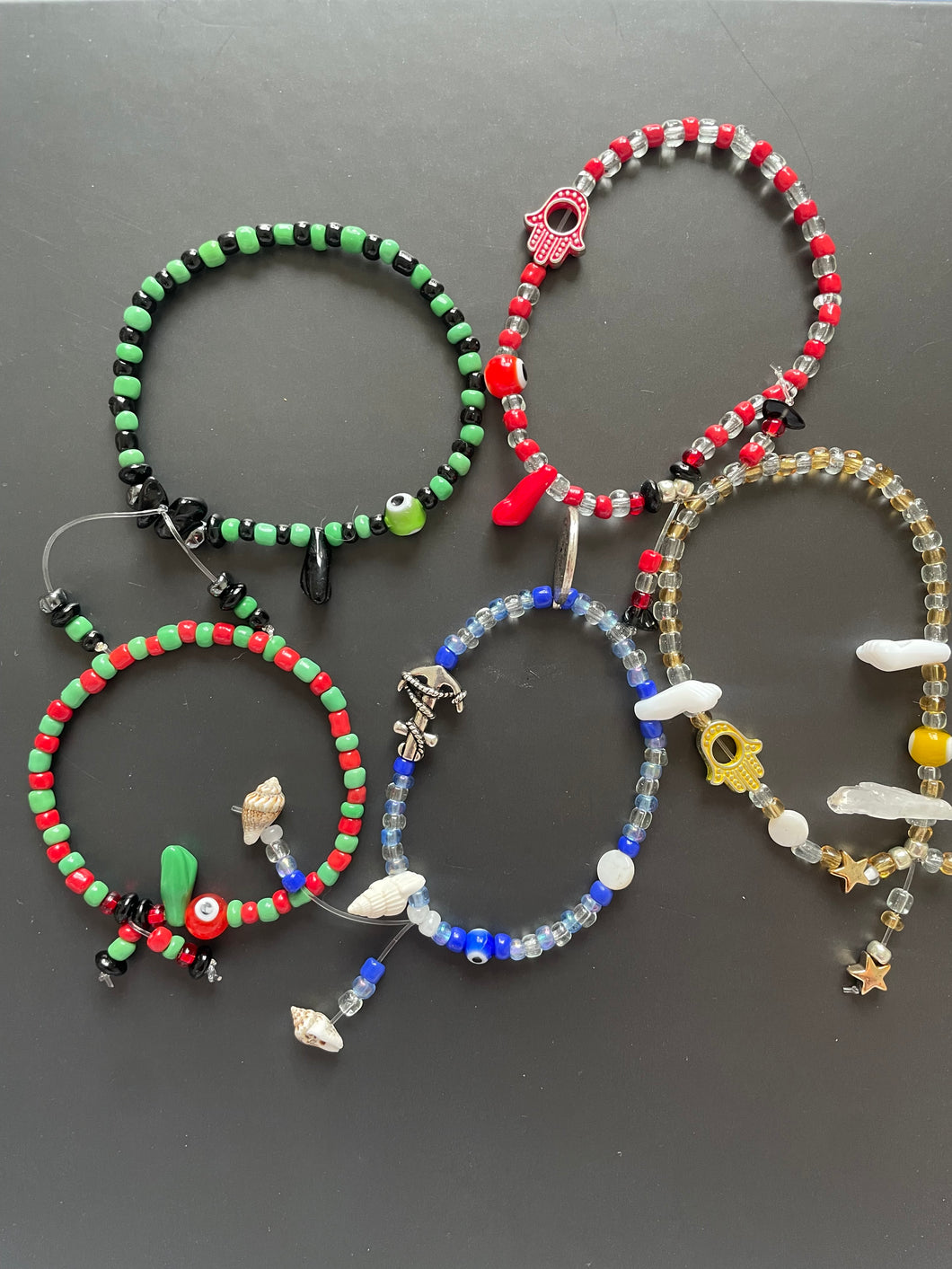 Custom Beaded Spiritual Protection Bracelet / Anklet